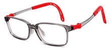 Load image into Gallery viewer, Transparent Grey Rectangle Full Rim Kids Eyeglasses by Hooper-220057