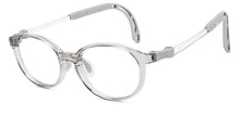 Load image into Gallery viewer, Transparent Grey Round Full Rim Kids Eyeglasses by Hooper-220071