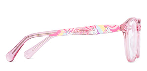 Pink Round Full Rim Women Eyeglasses by Hooper-225283
