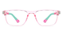 Load image into Gallery viewer, Pink Rectangle Full Rim Kids Eyeglasses by Hooper-223155