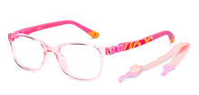 Load image into Gallery viewer, Transparent Square Full Rim Kids Eyeglasses by Hooper-223151