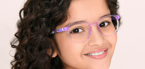 Purple Round Full Rim Kids Eyeglasses by Hooper-223163