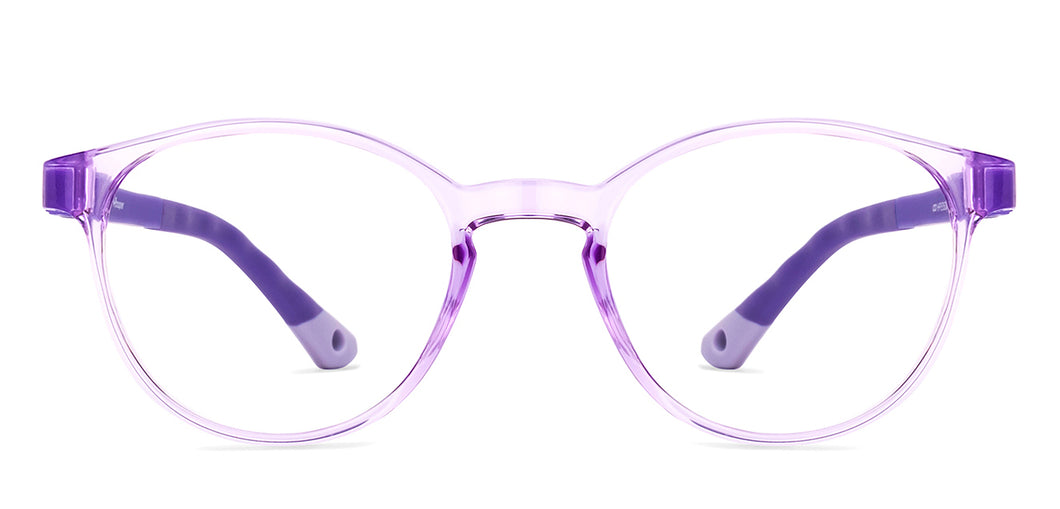 Purple Round Full Rim Kids Eyeglasses by Hooper-223163