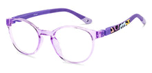 Load image into Gallery viewer, Purple Round Full Rim Kids Eyeglasses by Hooper-223163
