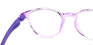 Purple Round Full Rim Kids Eyeglasses by Hooper-223163