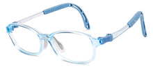 Load image into Gallery viewer, Transparent Sky Blue Rectangle Full Rim Kids Eyeglasses by Hooper-220042
