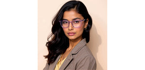 Lavender-Ace Wayfarer Full Rim Unisex Eyeglasses by Lenskart Hustlr-224175