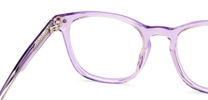 Lavender-Ace Wayfarer Full Rim Unisex Eyeglasses by Lenskart Hustlr-224175