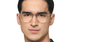 Transparent Square Full Rim Unisex Eyeglasses by Le Petit Lunetier-216912