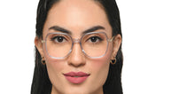 Load image into Gallery viewer, Transparent Square Full Rim Unisex Eyeglasses by Le Petit Lunetier-216912