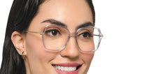 Load image into Gallery viewer, Transparent Square Full Rim Unisex Eyeglasses by Le Petit Lunetier-216912