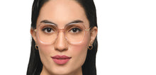 Load image into Gallery viewer, Pink Square Full Rim Women Eyeglasses by Le Petit Lunetier-216913