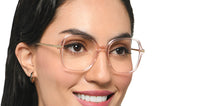 Load image into Gallery viewer, Pink Square Full Rim Women Eyeglasses by Le Petit Lunetier-216913