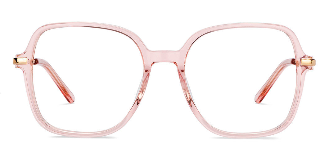 Pink Square Full Rim Women Eyeglasses by Le Petit Lunetier-216913