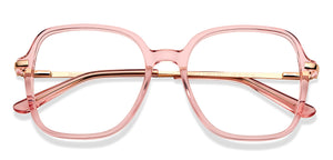 Pink Square Full Rim Women Eyeglasses by Le Petit Lunetier-216913