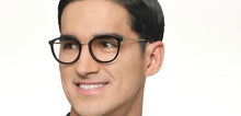 Load image into Gallery viewer, Black Round Full Rim Unisex Eyeglasses by Le Petit Lunetier-216924