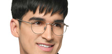 Load image into Gallery viewer, Silver Round Full Rim Unisex Eyeglasses by Le Petit Lunetier-216914