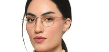 Load image into Gallery viewer, Silver Round Full Rim Unisex Eyeglasses by Le Petit Lunetier-216914