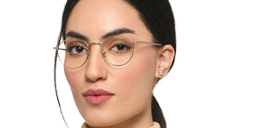 Silver Round Full Rim Unisex Eyeglasses by Le Petit Lunetier-216914