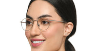 Load image into Gallery viewer, Silver Round Full Rim Unisex Eyeglasses by Le Petit Lunetier-216914