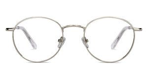 Silver Round Full Rim Unisex Eyeglasses by Le Petit Lunetier-216914