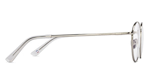 Silver Round Full Rim Unisex Eyeglasses by Le Petit Lunetier-216914