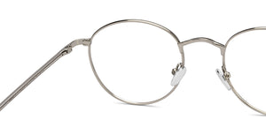Silver Round Full Rim Unisex Eyeglasses by Le Petit Lunetier-216914
