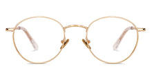 Load image into Gallery viewer, Gold Round Full Rim Unisex Eyeglasses by Le Petit Lunetier-216915