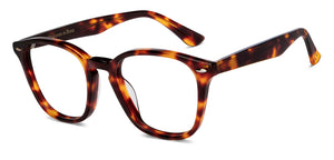 Tortoise Round Full Rim Unisex Eyeglasses by Le Petit Lunetier-216936