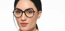 Load image into Gallery viewer, Black Geometric Full Rim Unisex Eyeglasses by Le Petit Lunetier-216902