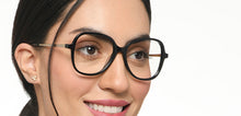 Load image into Gallery viewer, Black Geometric Full Rim Unisex Eyeglasses by Le Petit Lunetier-216902