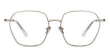Load image into Gallery viewer, Silver Geometric Full Rim Unisex Eyeglasses by Le Petit Lunetier-216920