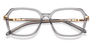 Grey Geometric Full Rim Unisex Eyeglasses by Le Petit Lunetier-216940