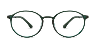 Green Round Full Rim Unisex Eyeglasses by Lenskart Air Online-210163