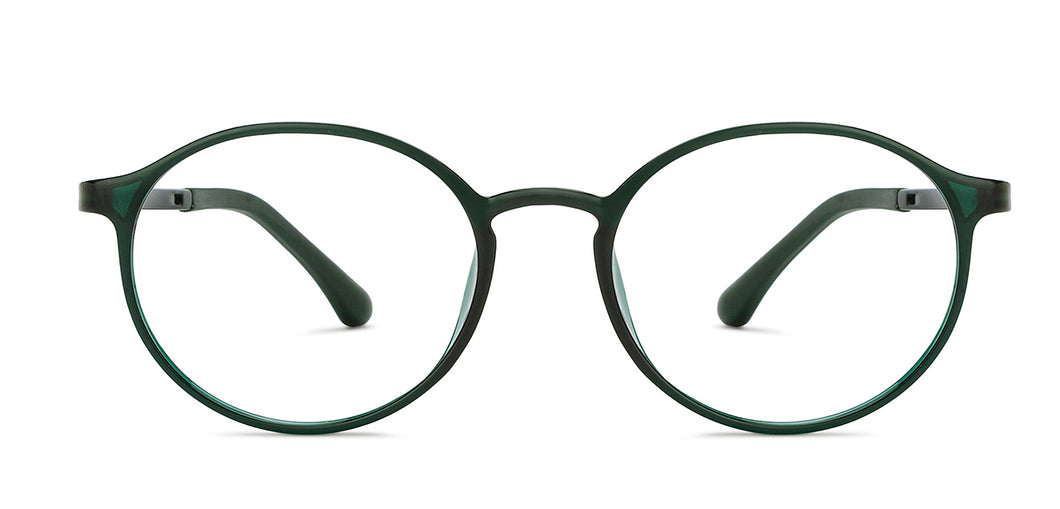 Green Round Full Rim Unisex Eyeglasses by Lenskart Air Online-210163