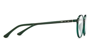 Green Round Full Rim Unisex Eyeglasses by Lenskart Air Online-210163