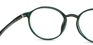 Green Round Full Rim Unisex Eyeglasses by Lenskart Air Online-210163