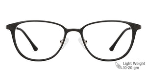 Black Square Full Rim Unisex Eyeglasses by Lenskart Air Online-151437