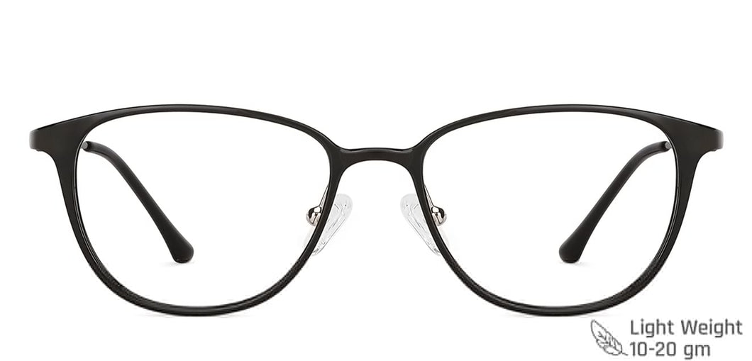 Black Square Full Rim Unisex Eyeglasses by Lenskart Air Online-151437