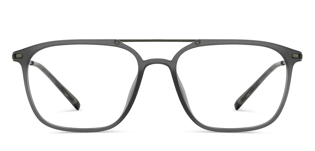 Grey Square Full Rim Unisex Eyeglasses by Lenskart Air-210172