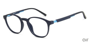 Blue Round Full Rim Unisex Eyeglasses by Lenskart Air Online-139941