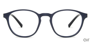 Blue Round Full Rim Unisex Eyeglasses by Lenskart Air Online-139941