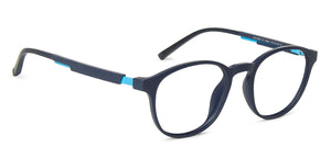 Blue Round Full Rim Unisex Eyeglasses by Lenskart Air Online-139941