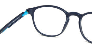 Blue Round Full Rim Unisex Eyeglasses by Lenskart Air Online-139941
