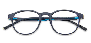 Blue Round Full Rim Unisex Eyeglasses by Lenskart Air Online-139941