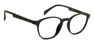 Black Round Full Rim Unisex Eyeglasses by Lenskart Air Online-139982