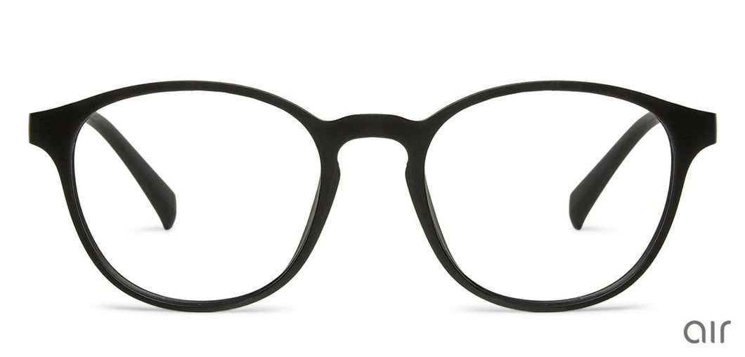 Black Round Full Rim Unisex Eyeglasses by Lenskart Air Online-139982