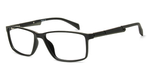 Black Rectangle Full Rim Unisex Eyeglasses by Lenskart Air Online-139995