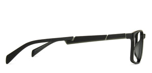 Black Rectangle Full Rim Unisex Eyeglasses by Lenskart Air Online-139995