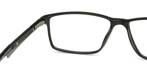 Black Rectangle Full Rim Unisex Eyeglasses by Lenskart Air Online-139995